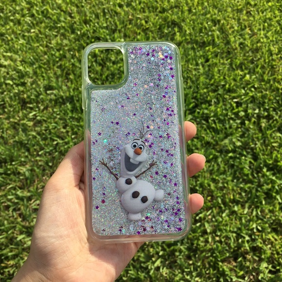 Olaf From Frozen Glitter Disney iPhone Case - Picture 9 of 14